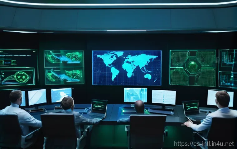 사이버 범죄 국제 협력 - **Prompt 1: Global Cyber Security Alliance - Unified Defense**
A high-definition, cinematic shot...