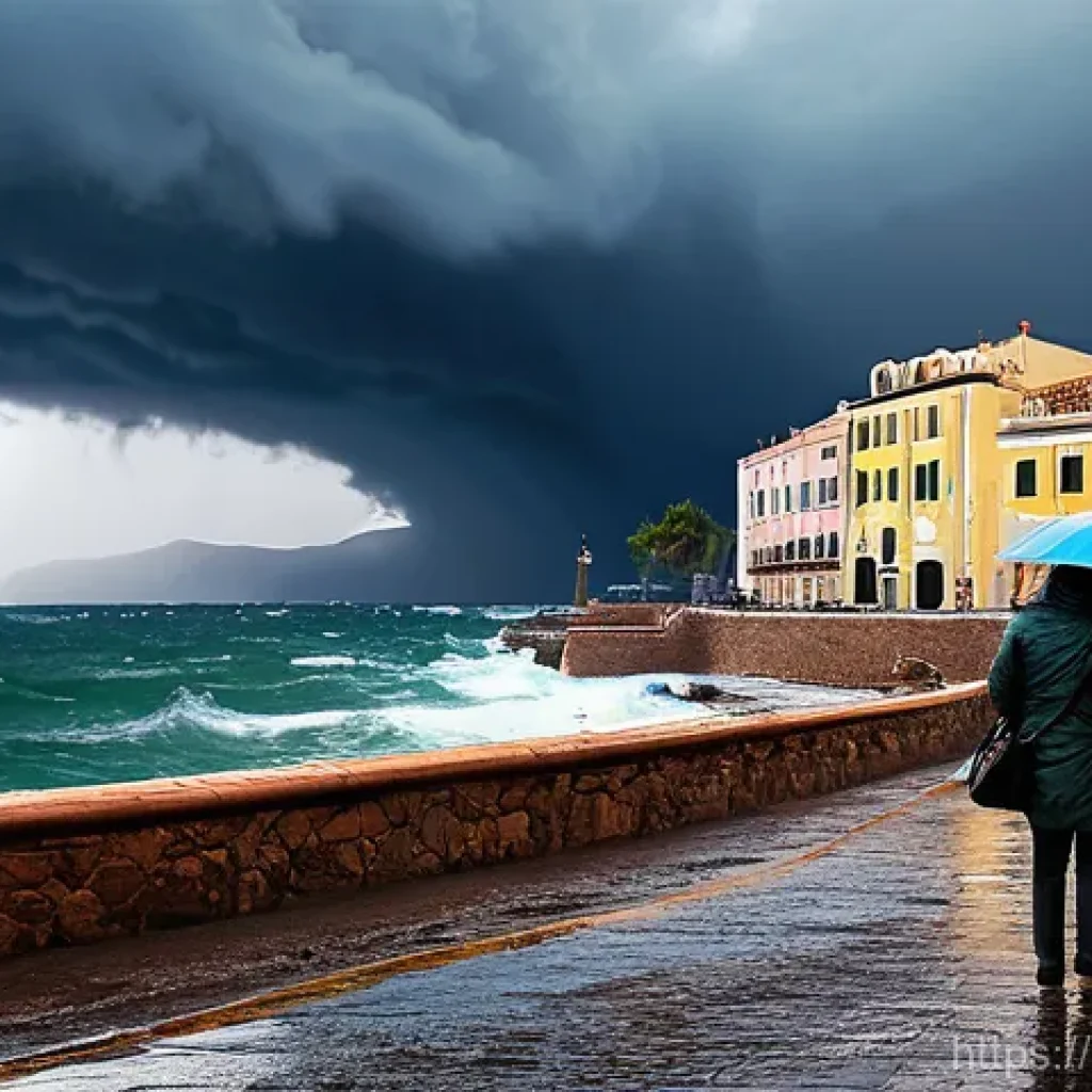 국제 NGO와 기후 변화 대응 - **Prompt 1: Mediterranean Climate Impact**
"A photorealistic depiction of a charming Mediterrane...